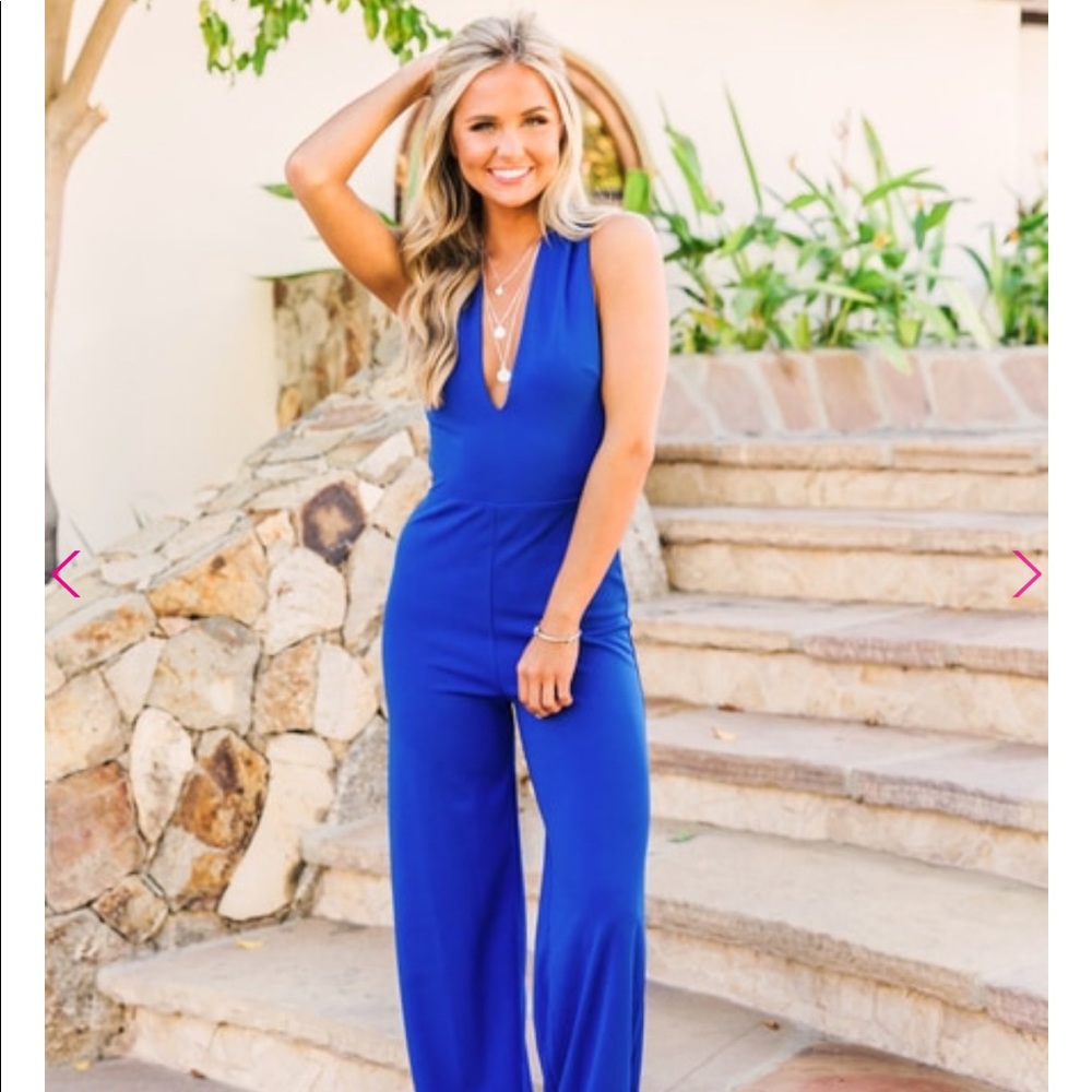 Crazy For Your Love Royal Blue Jumpsuit
